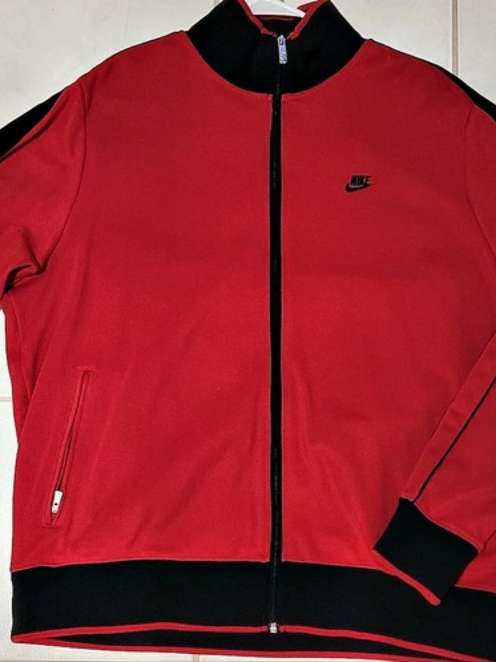 Nike Men's Red & Black Track Jacket Size XXL